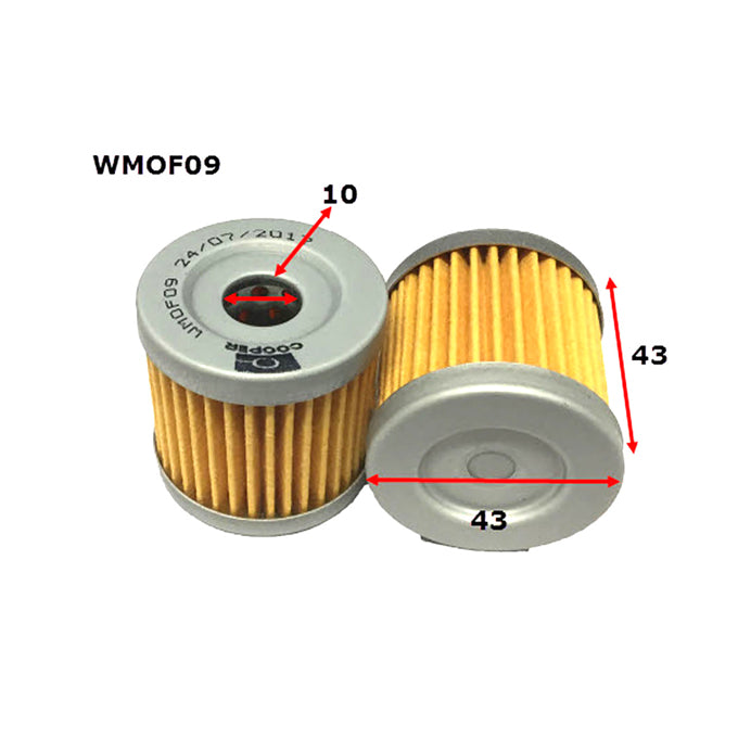 Wesfil Motorcycle Oil Filter WMOF09