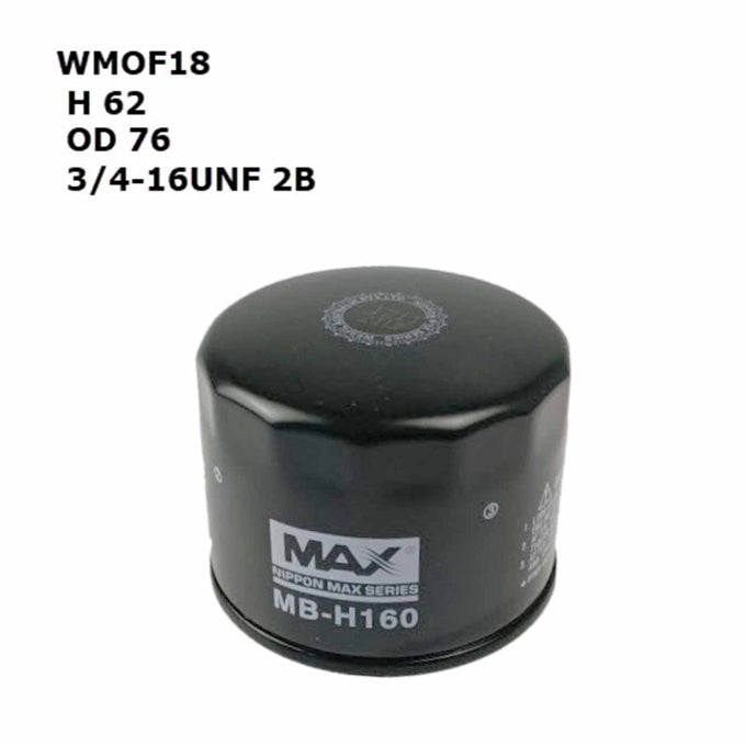 Wesfil Motorcycle Oil Filter WMOF18