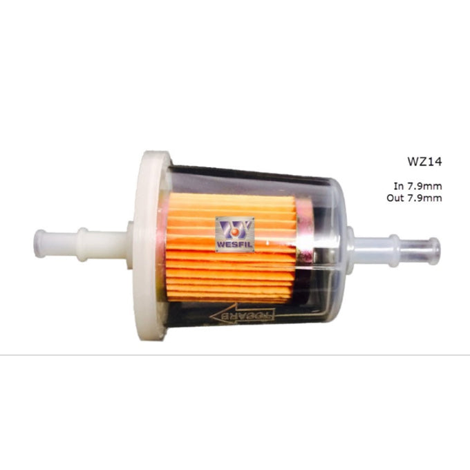 Wesfil Plastic In-line Fuel Filter WZ14