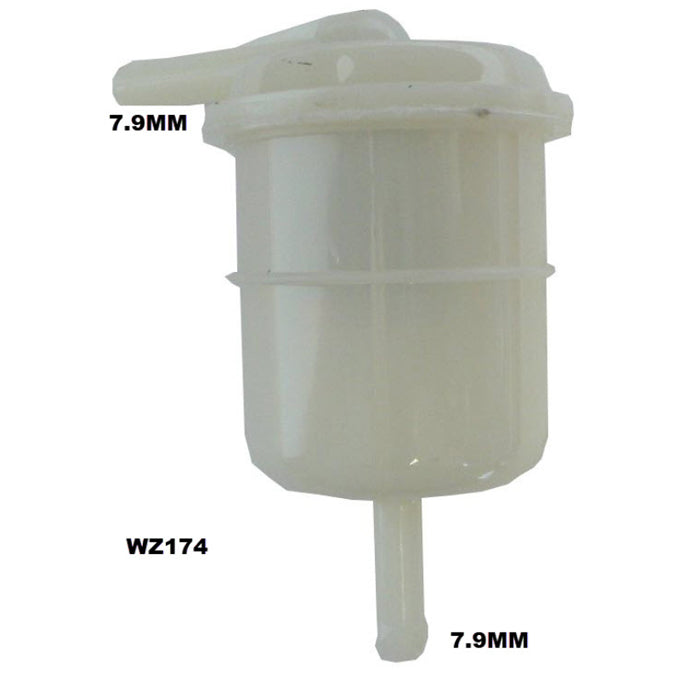 Wesfil Plastic In-line Fuel Filter WZ174