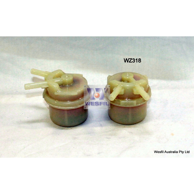 Wesfil Plastic In-line Fuel Filter WZ318