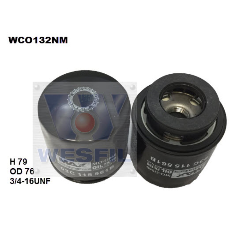Wesfil Oil Filter WCO132NM