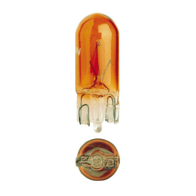 Narva 12V 5W W2.1 X 9.5d Amber Wedge Globes 47510