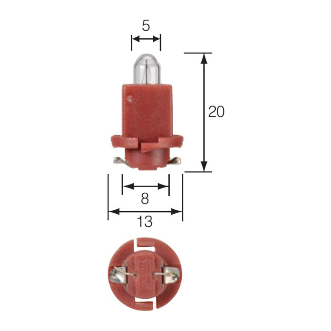 Narva 24V 0.4W EBSR (BAX) Dash Panel Globes 47713