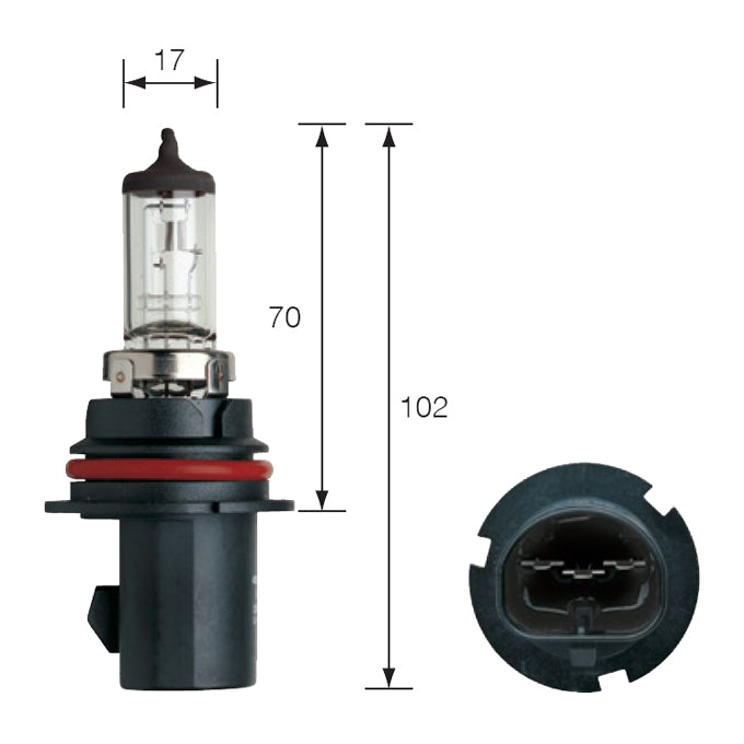 Narva 12V HB5 65/55W Px29t Halogen Headlight Globe 48007