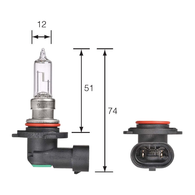 Narva 12V 65W HIR1PX20d Halogen Headlight Globes 48062BL