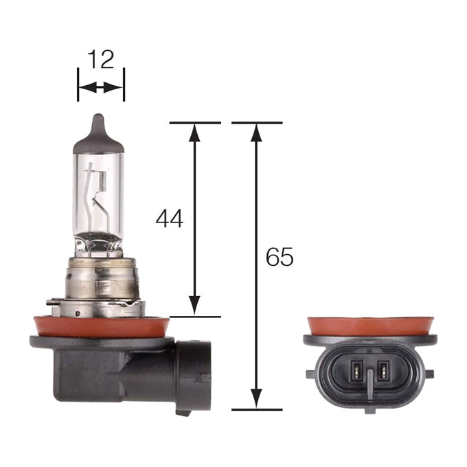 Narva 12V H11 55W PGJ19-2 Blue Plus 110 Halogen Headlight Globes 48538BL2