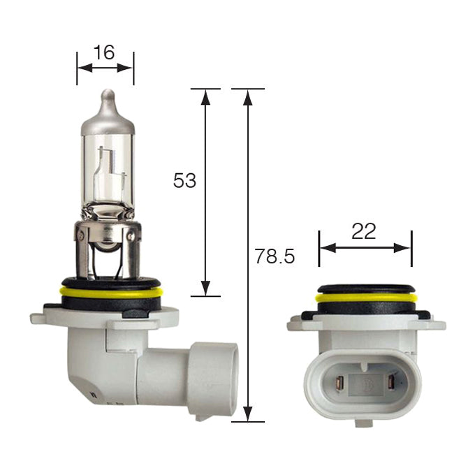 Narva 12V HB4 51W P22d Arctic Plus 50 Halogen Headlight Globe 48613BL