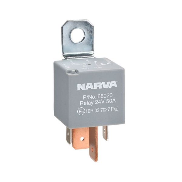 Narva 24V 50A Normally Open 4 Pin Relay 68020BL