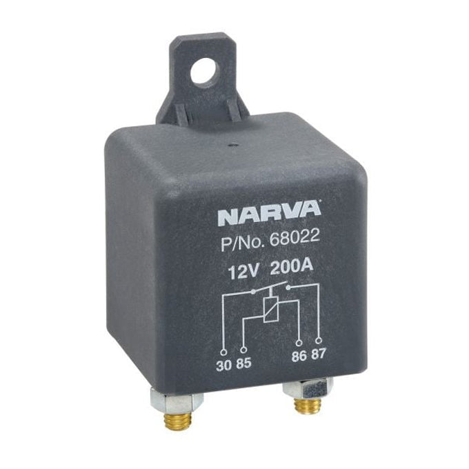 Narva 12V 200A Normally Open 4 Pin Heavy Duty Relay 68022