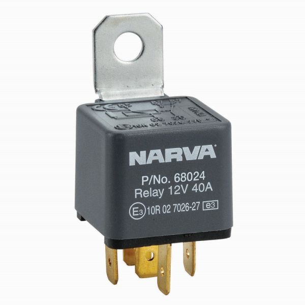 Narva 12V 30A Normally Open 5 Pin Relay 68024BL