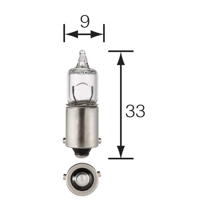 Narva 12V 6W H6W BAX9s Miniature Halogen Globe 68161