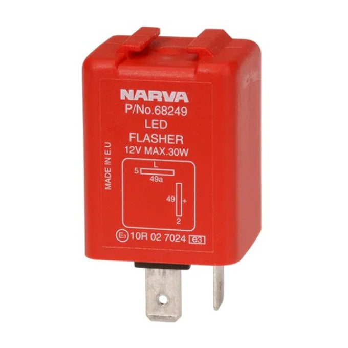 Narva 12 Volt 2 Pin LED Electronic Flasher 68249BL