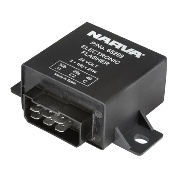 Narva 24 Volt 6 Pin Heavy-Duty Electronic Flasher 68269BL