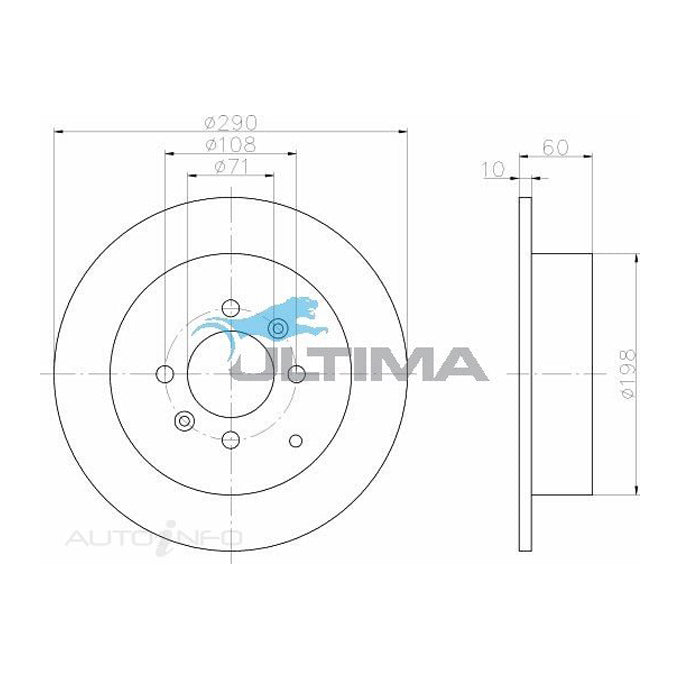 Ultima Disc Brake Rotor AAP278