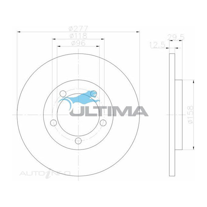 Ultima Disc Brake Rotor AAP292