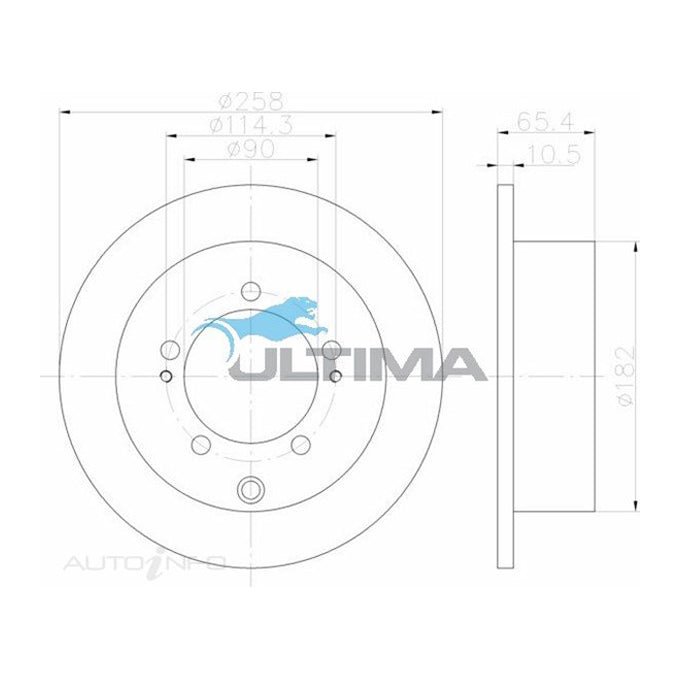 Ultima Disc Brake Rotor AAP422