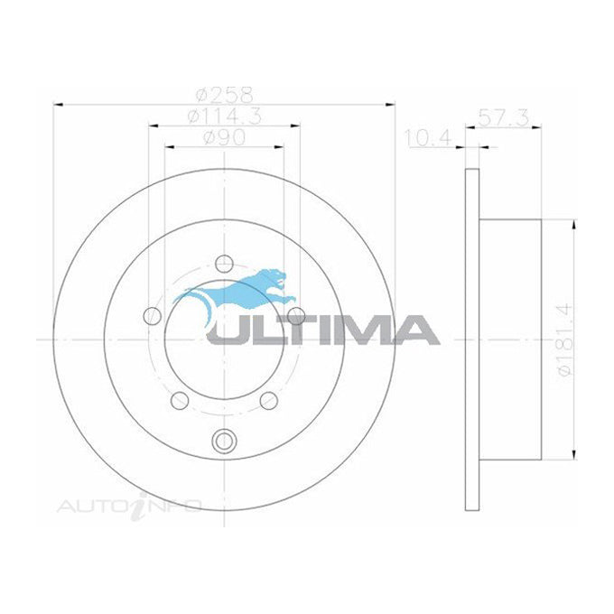 Ultima Disc Brake Rotor AAP426