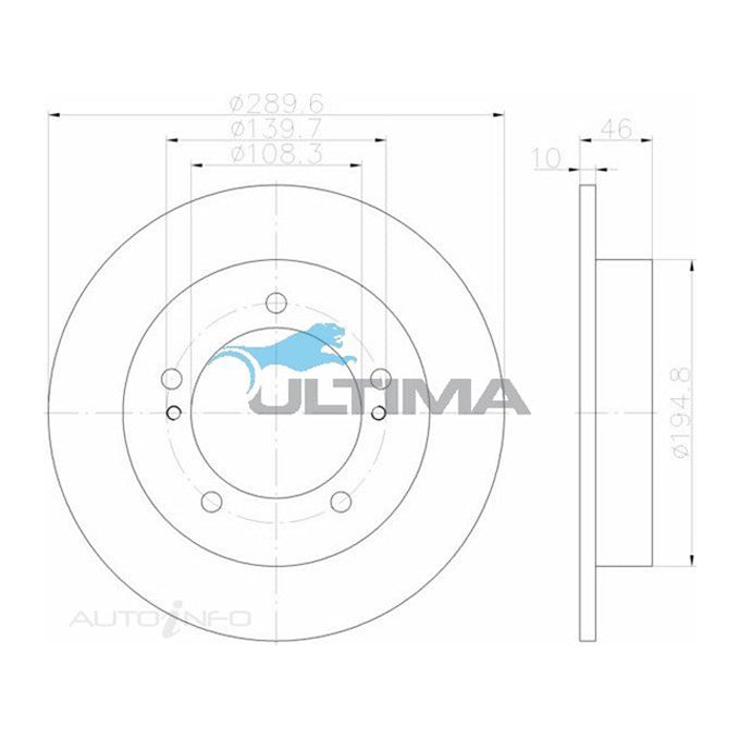 Ultima Disc Brake Rotor AAP510