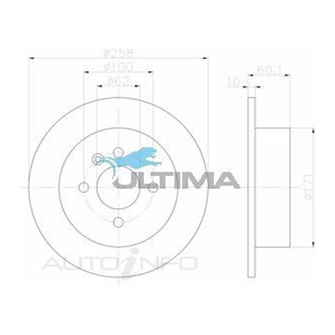 Ultima Disc Brake Rotor AAP671