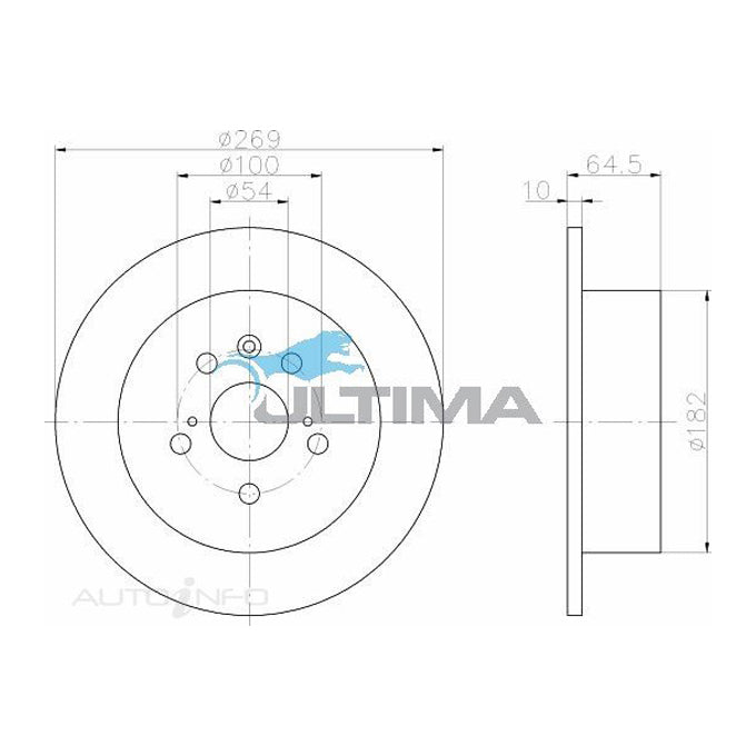 Ultima Disc Brake Rotor AAP741