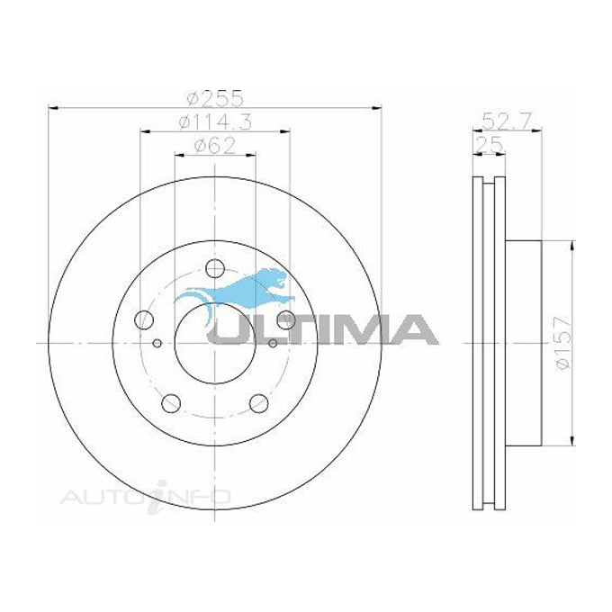 Ultima Disc Brake Rotor AAP760