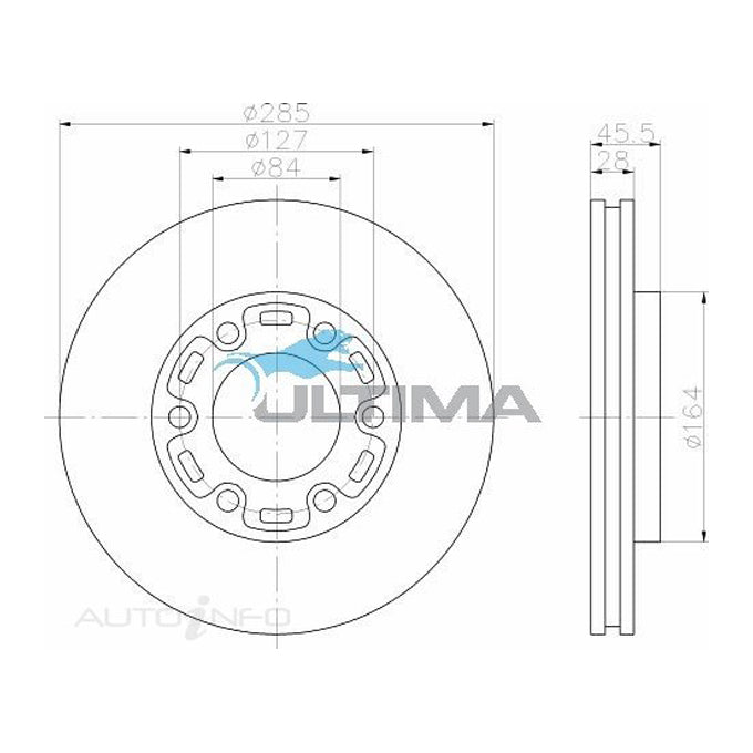 Ultima Disc Brake Rotor AAP768
