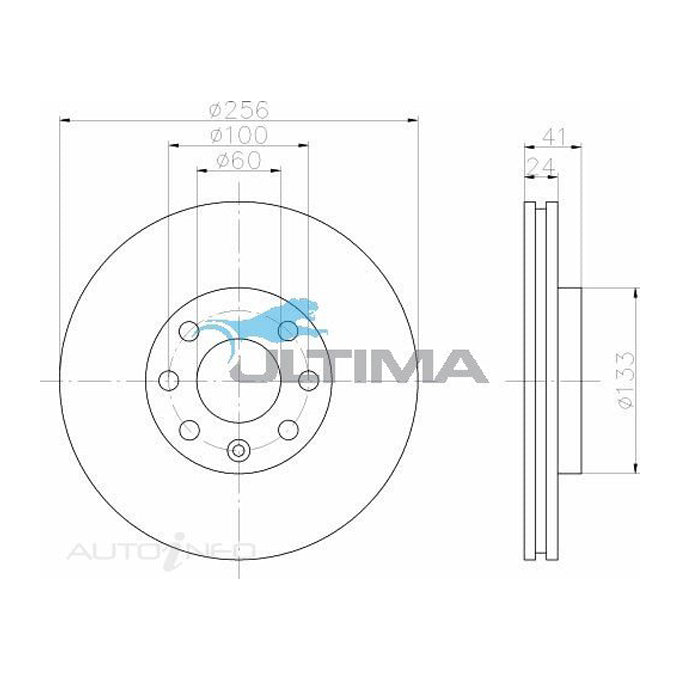 Ultima Disc Brake Rotor AAP817