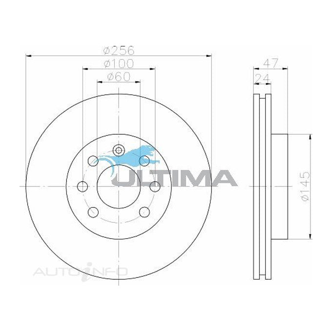 Ultima Disc Brake Rotor AAP894
