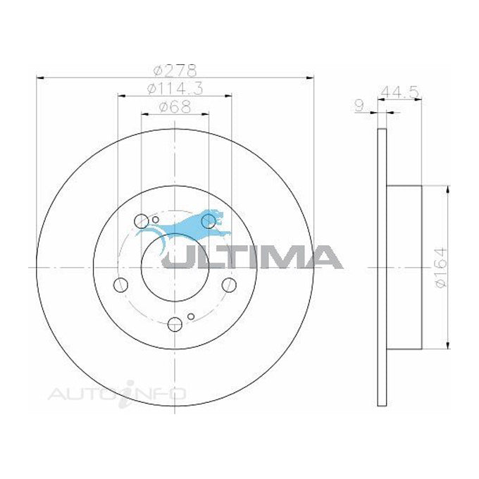 Ultima Disc Brake Rotor AAP915