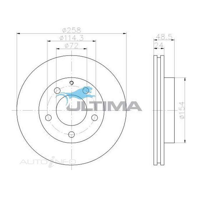 Ultima Disc Brake Rotor AAP950