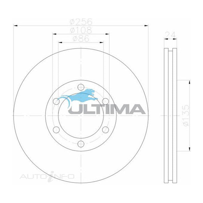 Ultima Disc Brake Rotor AAP958