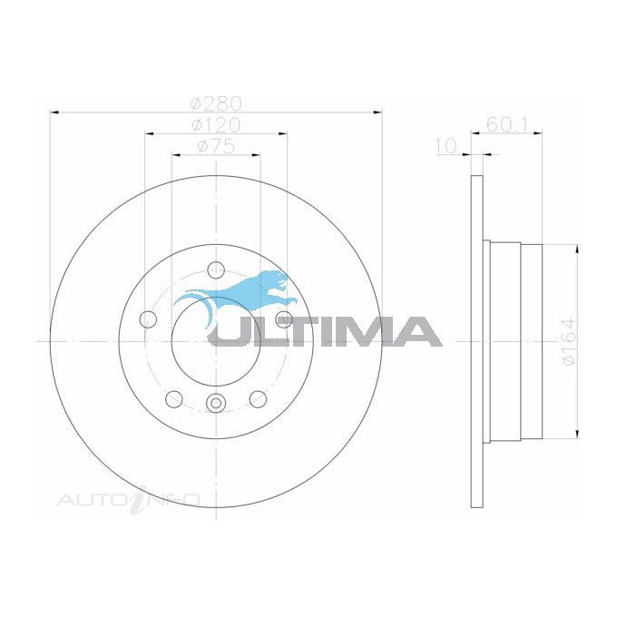 Ultima Disc Brake Rotor AAP983