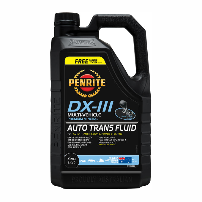 Penrite Automatic Transmission Fluid - DX-III 5L - ATFDX3005