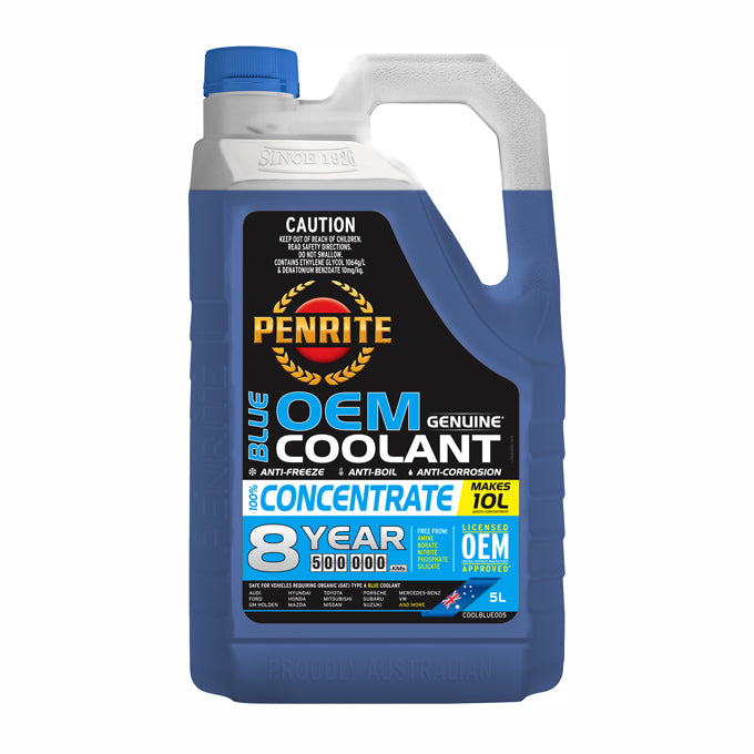 Penrite Blue Long Life Anti Freeze / Anti Boil Concentrate Coolant 5L - COOLBLUE005