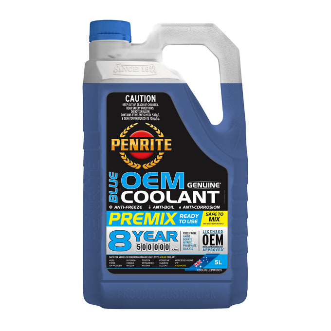 Penrite Blue Long Life Anti Freeze / Anti Boil Premix Coolant 5L - COOLBLUEPMX005