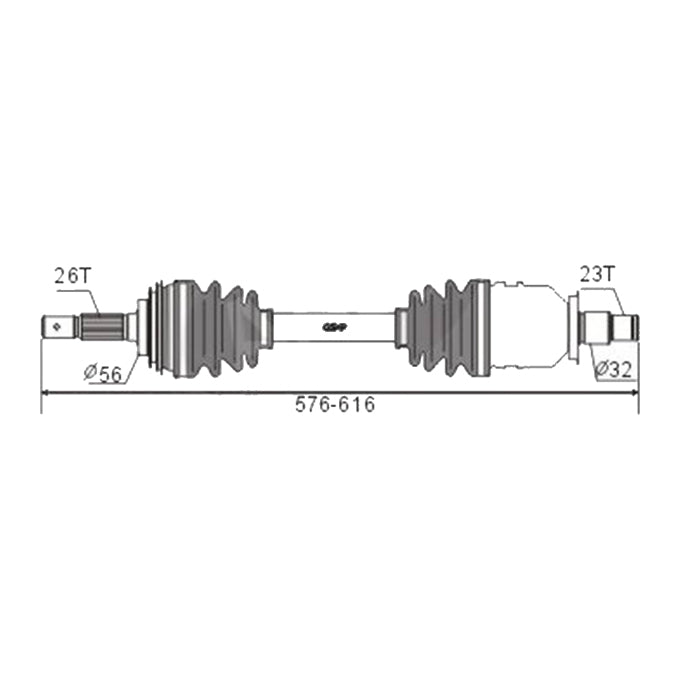 BW Driveshaft Assembly CVS.1116BW
