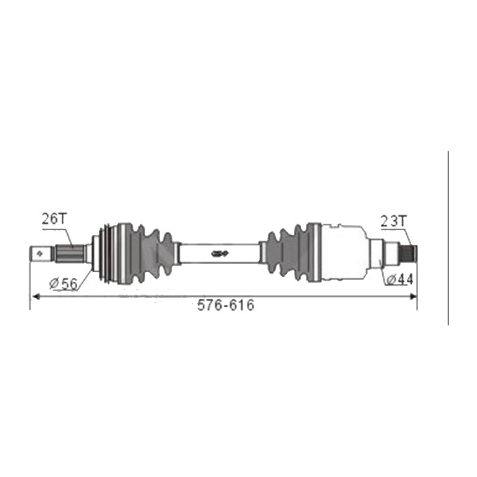 BW Driveshaft Assembly CVS.111BW