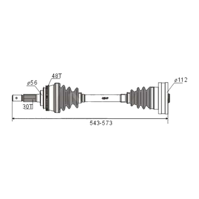 BW Driveshaft Assembly CVS.1141ABW