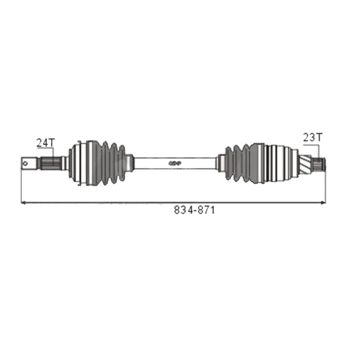 BW Driveshaft Assembly CVS.114BW