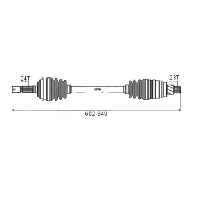 BW Driveshaft Assembly CVS.121BW