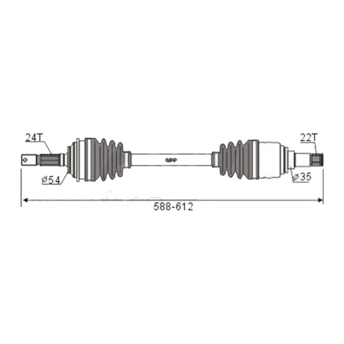 BW Driveshaft Assembly CVS.139BW