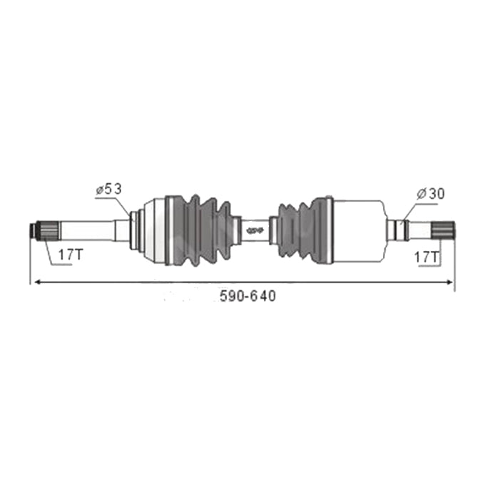 BW Driveshaft Assembly CVS.368BW