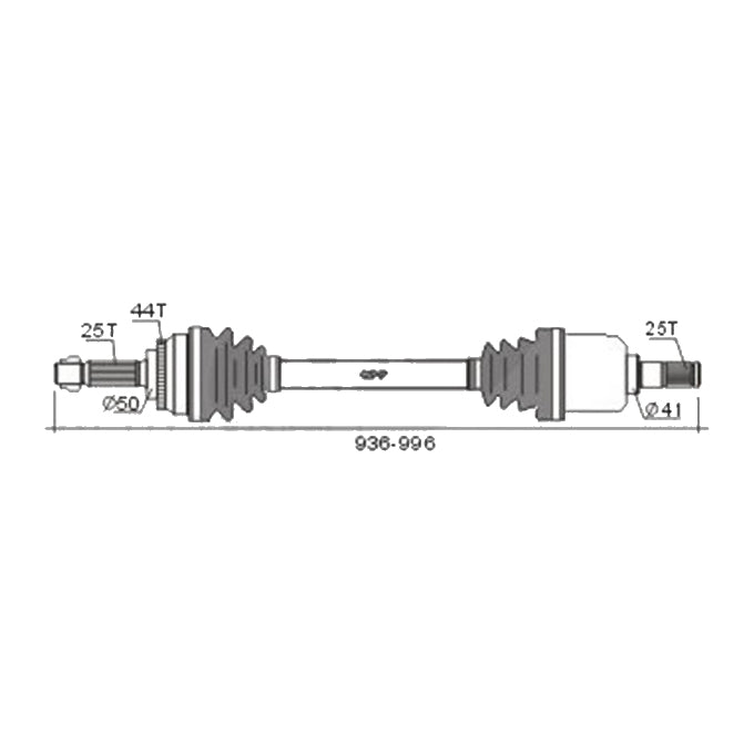 BW Driveshaft Assembly CVS.530BW