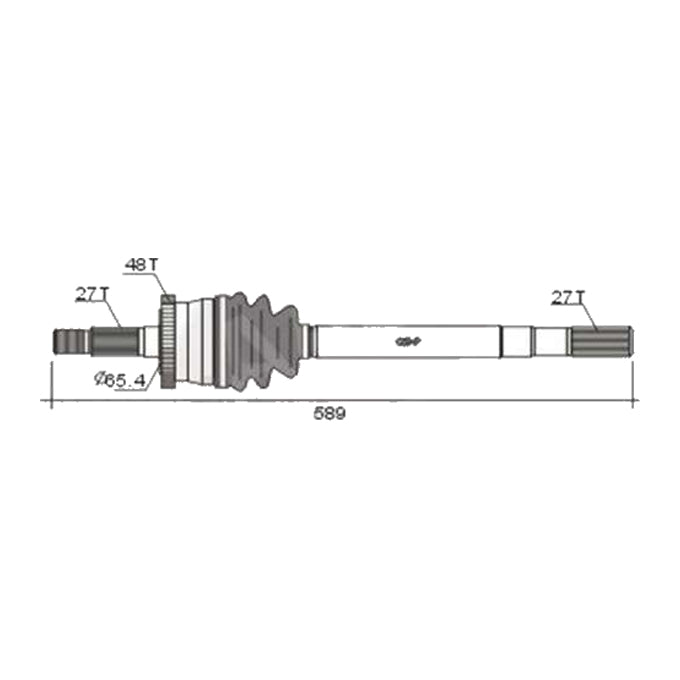 BW Driveshaft Assembly CVS.CH95BW