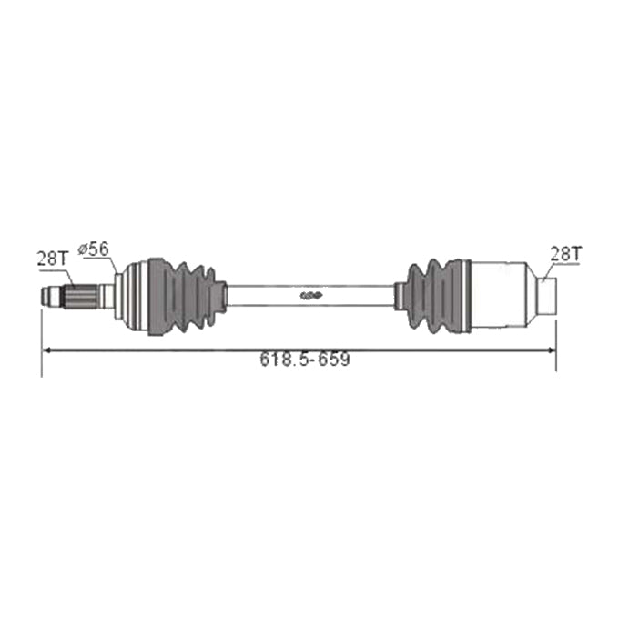 BW Driveshaft Assembly CVS.KA18BW