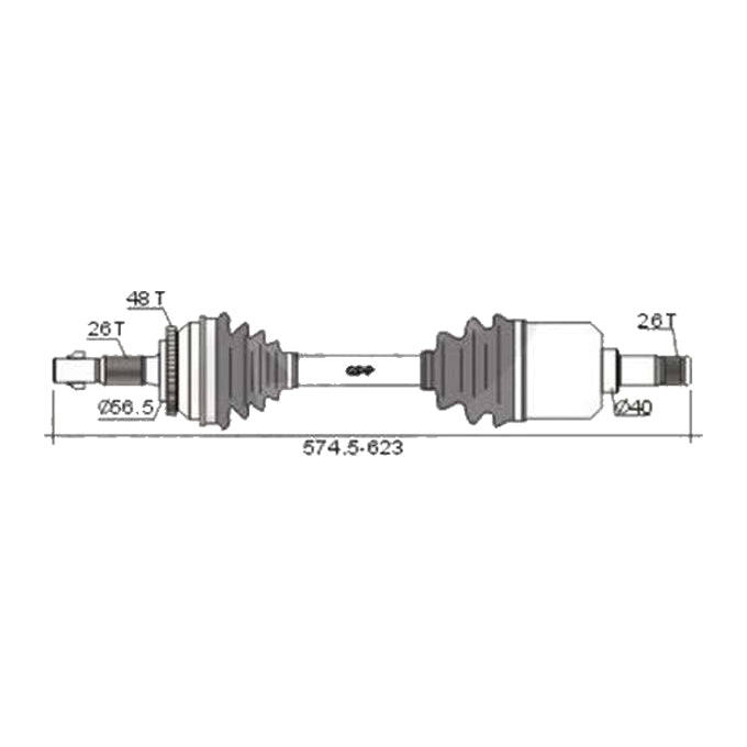 BW Driveshaft Assembly CVS.VL81ABW