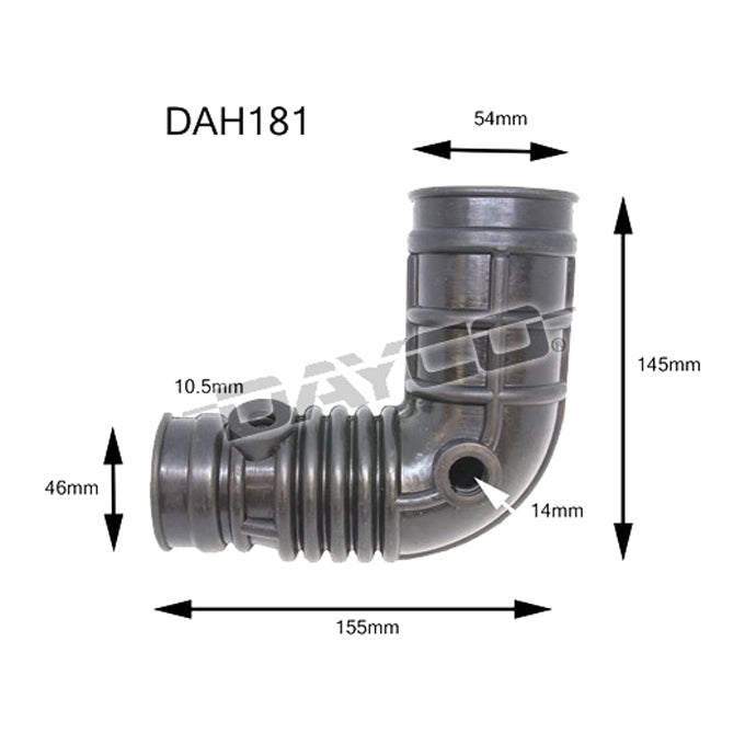 Dayco Air Intake Hose DAH181