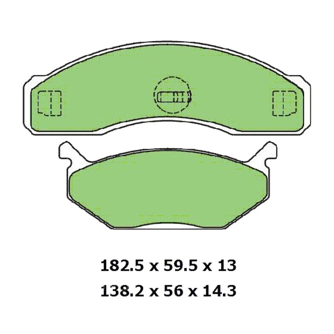 Protex Blue Disc Pads DB1004B