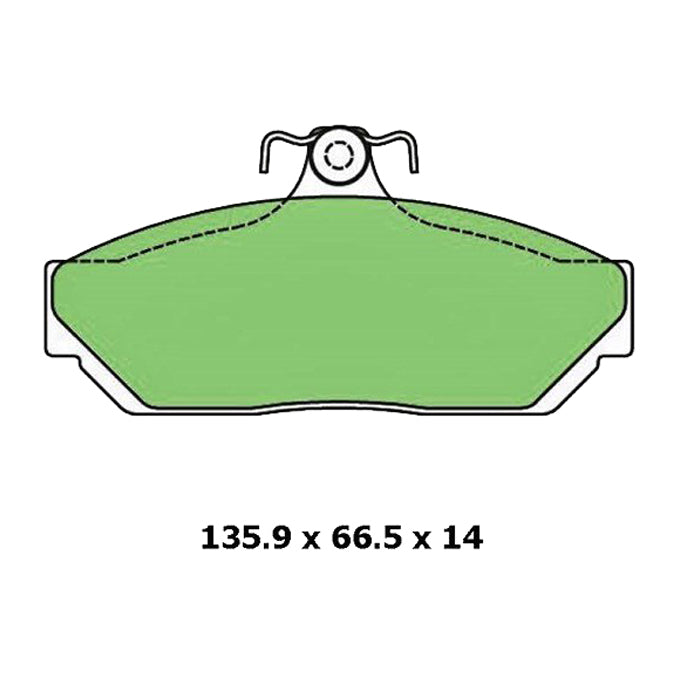 Protex Blue Disc Pads DB1023B